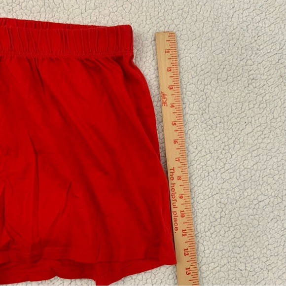 Cacique PJ Pajama Set Cami Top And Short Size 14/16 Red White 100% Cotton Knit - Picture 14 of 15